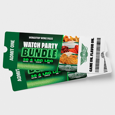 Introducing the Wingstop Wing Pass, the ultimate season ticket that includes up to 18 Watch Party Bundles — one for every week of the regular football season. 