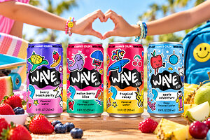 Wave Kids™ Expands Beverage Lineup with Four New Flavored and Fizzy Waters Just in Time for Back-to-School