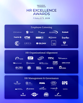 McLean & Company, the trusted partner of HR leaders around the world, has announced 45 finalists for its first-ever HR Excellence Awards. The finalists have demonstrated excellence across three categories: Employee Listening, HR Organizational Alignment, and HR Management & Governance. Winners will be announced live at McLean Signature in Las Vegas on October 6, 2026.
