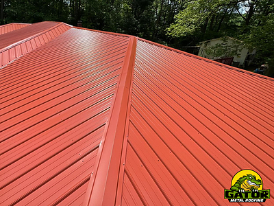Gator Metal Roofing's Country Red is a fall-time favorite roofing color.