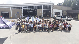 Les participants du 5e anniversaire au campus de l'ITAQ, à Saint-Hyacinthe
