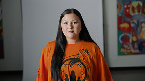 Giant Tiger and Indspire Mark Five-Year Partnership with New Orange Shirt Designed by Anishinaabe Artist Emily Kewageshig