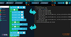 Toggle between Blocks, JavaScript and Python in Wonder Workshop's Blockly Pro by MORAVIA Education