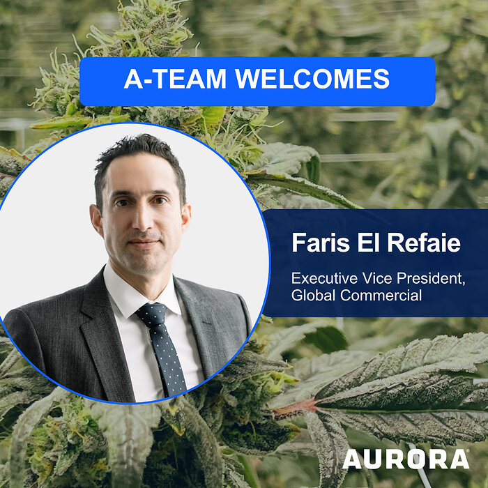 Aurora welcomes Faris El Refaie as EVP, Global Commercial