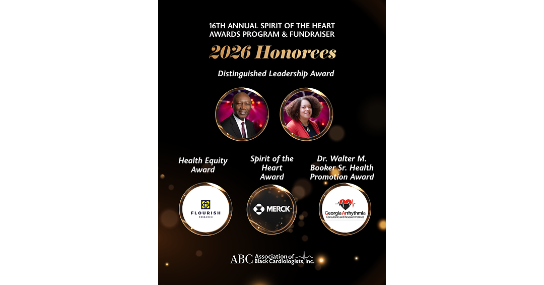 Association of Black Cardiologists Names 2026 Spirit of the Heart Honorees