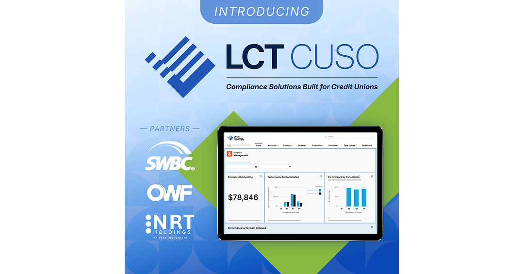 LCT Launches New CUSO with One Washington Financial, AKUVO's Jay Mossman and SWBC to Bring Compliance Solutions to Credit Unions