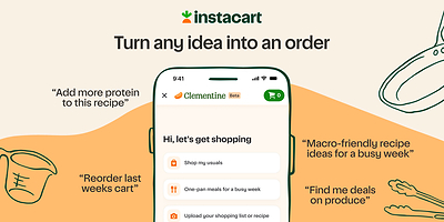 Instacart is introducing Clementine, it's AI-powered grocery shopping assistant, now available to customers across North America on the Instacart Marketplace