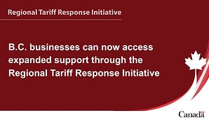 B.C. businesses can now access expanded support through the Regional Tariff Response Initiative