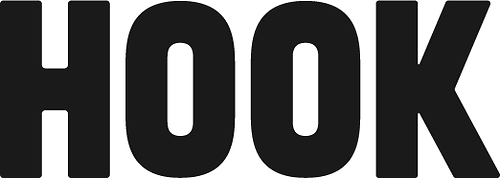 Hook logo. Indie agency Hook ranked No. 6 on Fast Company’s 2026 Best Workplaces for Innovators list.