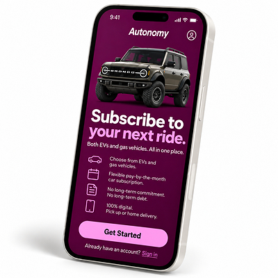 Car Subscription Company Autonomy Evolves Beyond Electric Vehicles to Include Gas-Powered Vehicles