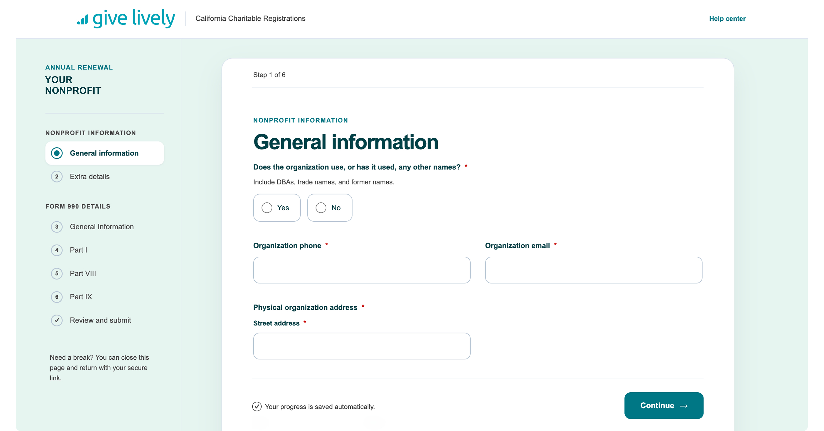 Give Lively Partners with Change to Power California Charitable Registration and Renewals
