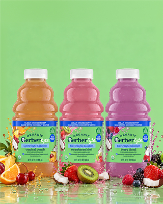 GERBER® LAUNCHES USDA ORGANIC PEDIATRIC ORAL REHYDRATION SOLUTION, GERBERLYTE™, AS PARENTS SEEK TRUSTED OPTIONS BEYOND MEALTIME