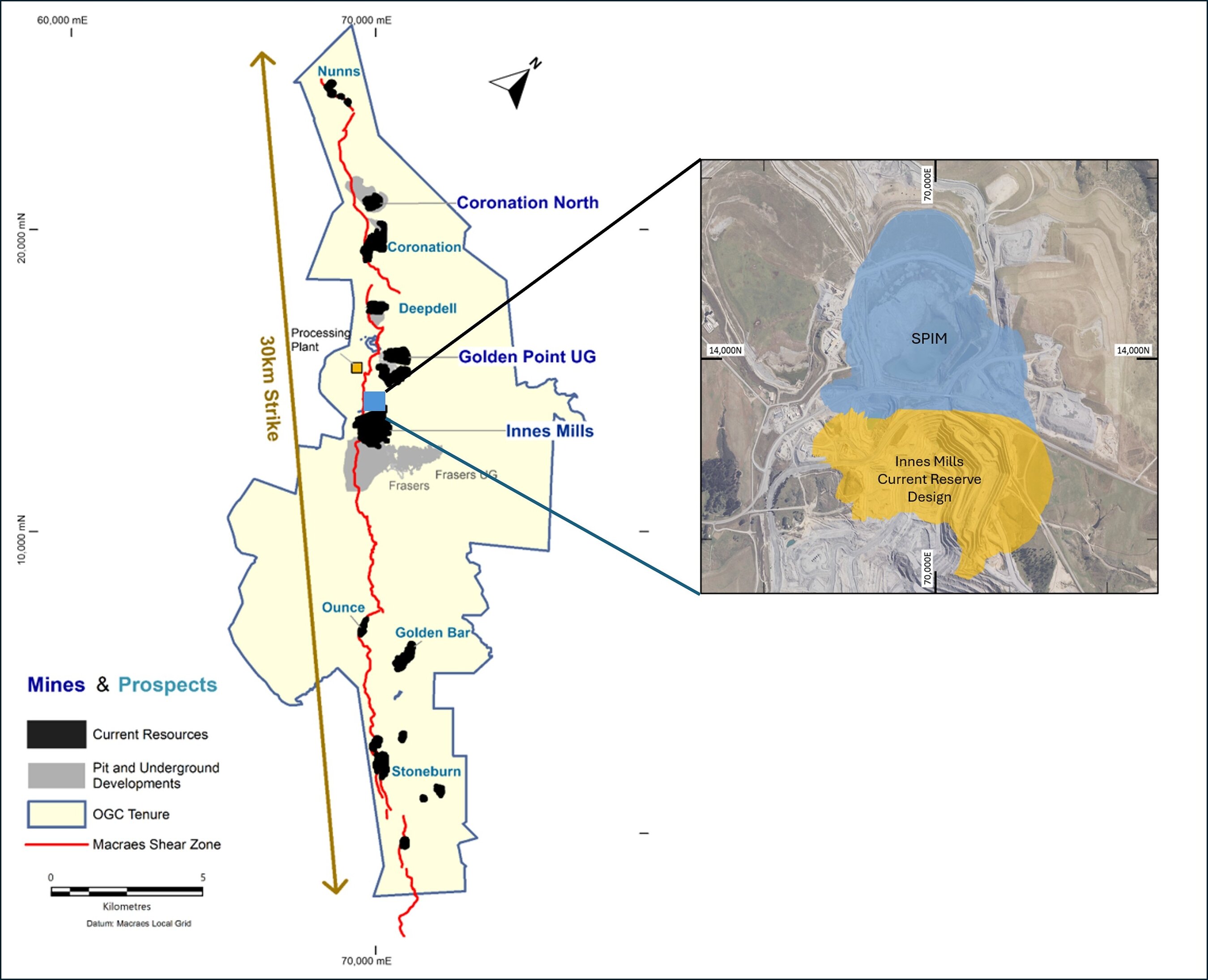Figure 1: Macraes Property Overview