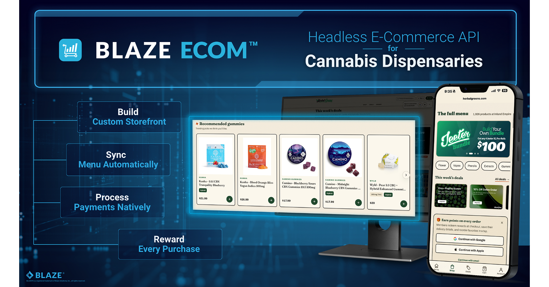 BLAZE Launches Headless E-Commerce API, Giving Cannabis Retailers Complete Storefront Control