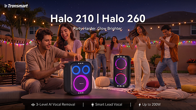 Tronsmart Halo 210 Portable Speaker with AI-Powered Karaoke Technology