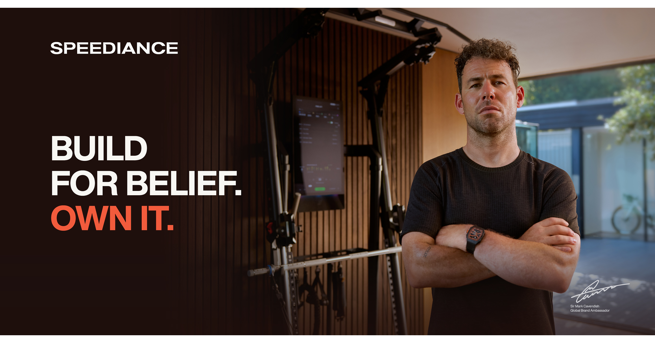 Sir Mark Cavendish Joins Speediance to Front 'Build for Belief' Campaign