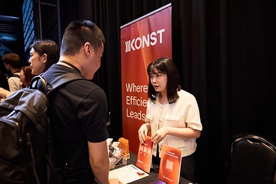 KONST 於 Boba Tech Summit 2026 現場設置展位,團隊與來自逾 15 國的新世代創業者交流 AI 算力服務。(圖/康斯特科技提供) KONST 於 Boba Tech Summit 2026 現場設置展位,團隊與來自逾 15 國的新世代創業者交流 AI 算力服務。(圖/康斯特科技提供)