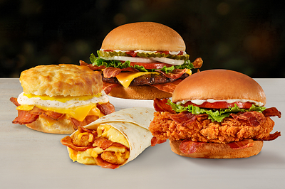 Hardee’s also is launching its Bacon Beast Platform for double the bacon to keep guests fueled.