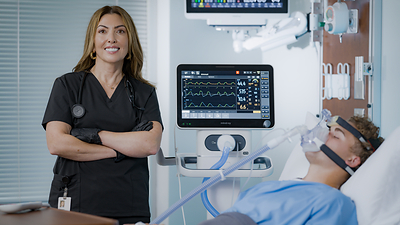 The SV70 pairs advanced clinical decision support and an intuitive interface with integrated high-flow oxygen therapy to enable rapid, confident adoption.