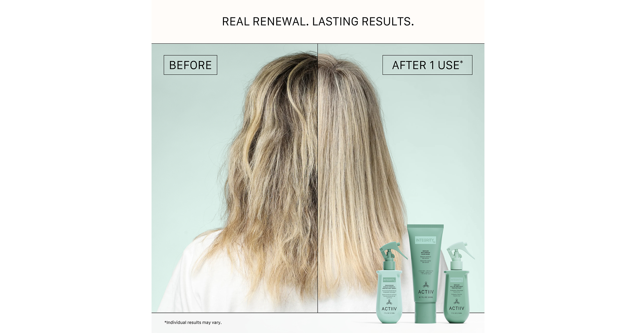 ACTIIV EXPANDS FROM SCALP TO STRAND WITH INTEGRITYrx, A NEW APPROACH TO PROFESSIONAL HAIR PROTECTION