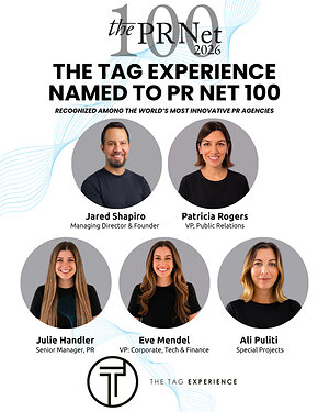 The Tag Experience Named to PR Net 100, Recognizing the World's Most Innovative PR Agencies