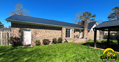 Completed installation of Gator's HeatShield Metal Roofing System on an inland Carolina home.