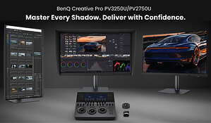 BenQ Launches Creative Pro PV50 4K Monitor Series for Post-Production Workflows