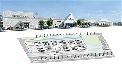 (CordenPharma Image) A graphic illustration of CordenPharma’s new 11,000 m² sterile manufacturing facility in Caponago, Italy, increasing the site footprint by greater than 50%.