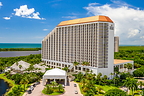 Aerial View of Signia Hilton Naples Grande Beach Resort's Front Drive. 