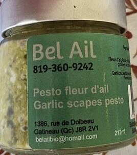 Mise en garde à la population - Absence de la mention « Garder réfrigéré » sur l'étiquette du pesto à la fleur d'ail préparé et vendu par l'entreprise Bel Ail