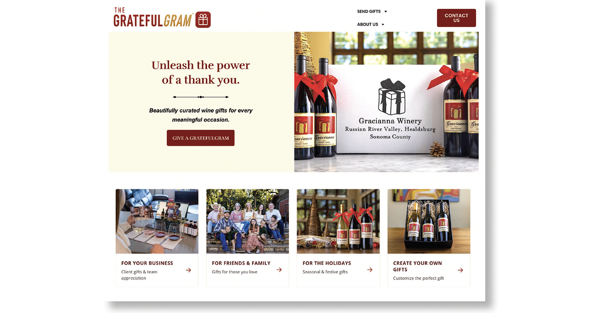 Gracianna Winery Launches The GratefulGram, a New Gifting Experience Built to Unleash The Power of a Thank You™