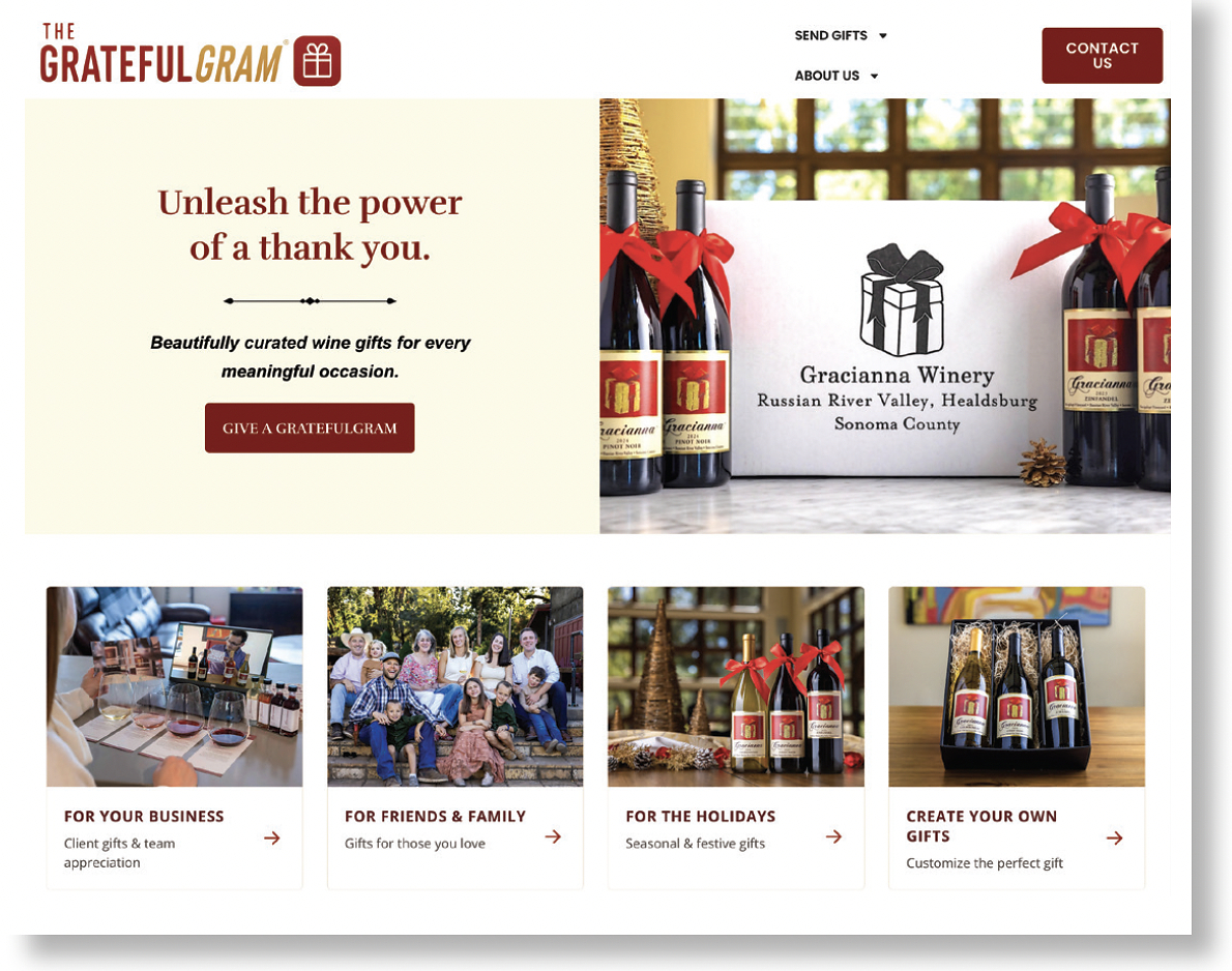 Gracianna Winery Launches The GratefulGram, a New Gifting Experience Built to Unleash The Power of a Thank You™