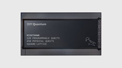 Photo of an IBM Quantum Nighthawk processor (Credit: IBM)