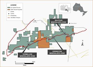 Errington Metals Signs Definitive Agreement to Acquire Additional Sudbury Basin Mineral Properties