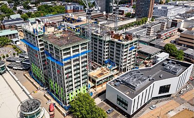 Photograph of The Mercantile, Starlight Investments' BTR community under construction in Basildon, UK.