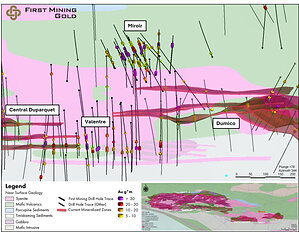 First Mining recoupe une teneur de 5,26 g/t d'or sur 19,55 m alors que les forages élargissent la découverte « Miroir » au sein du Projet Duparquet