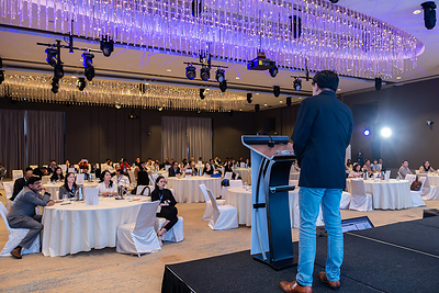 Speaker presenting during their session at 28th Asian Shared Services & Outsourcing Week.