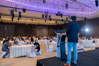 Speaker presenting during their session at 28th Asian Shared Services & Outsourcing Week.