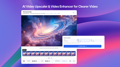 videoupscaler for videos enhancement