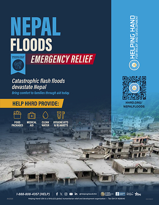 HHRD Launches $250,000 Emergency Appeal to Support Families Affected by Devastating Nepal Floods