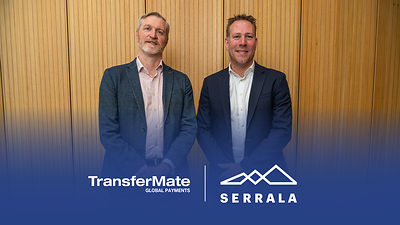 Gary Conroy, President and Chief Commercial Officer at TransferMate, and Jan Bakker, SVP Payments at Serrala Gary Conroy, President and Chief Commercial Officer at TransferMate, and Jan Bakker, SVP Payments at Serrala