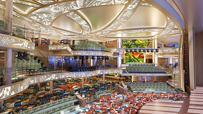 Grand Central Atrium showcases tropical scenery by day