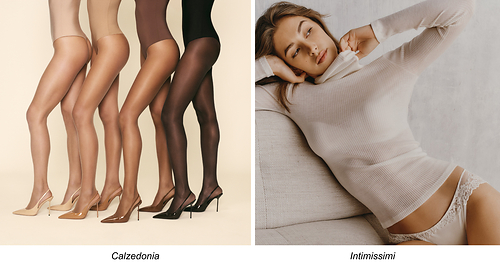 Calzedonia and Intimissimi imagery. Calzedonia and Intimissimi imagery.