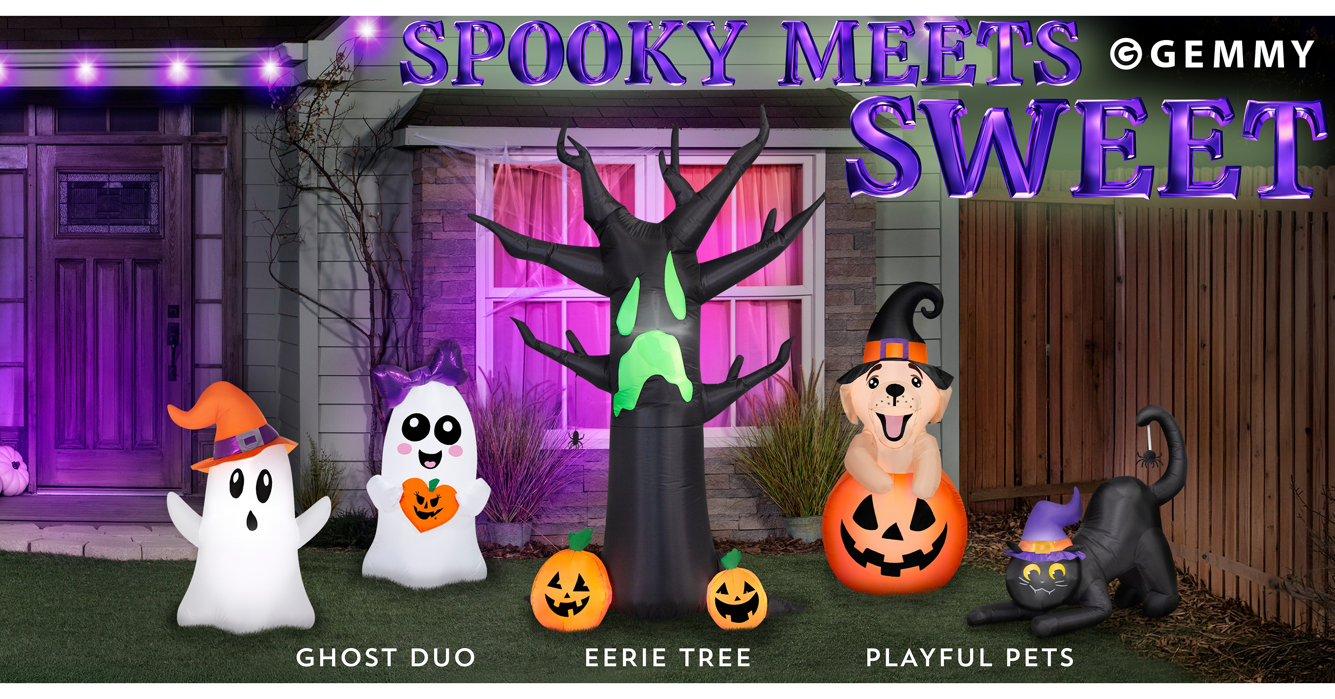 Spooky-Cute Inflatable Halloween Characters Create Instant Curb Appeal