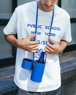 The season’s must-have item is the signature piece from the Saratoga® x Public School NY capsule collection: a handcrafted Leather Lanyard Bottle Bag, available for purchase at www.saratogawater.com.
