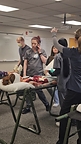 Charter College students participate in mass casualty drill.