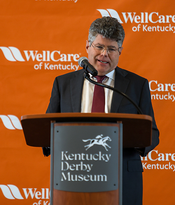 John Y. Brown III speaks at the Community Health Champions celebration
