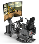 Cat® Simulators Next Gen Excavator System allows operators to practice working around underground Utilities