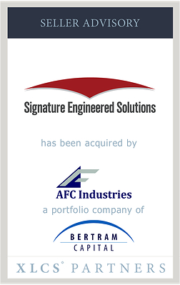 XLCS Partners advises Signature Engineered Solutions on its sale to AFC Industries