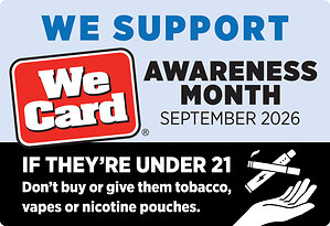 We Card Awareness Month Spotlights Retailers' Role in Preventing Underage Sales